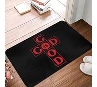 HMQW Doormat Funny God Is Good All Time Doormat Funny Door Mats For Front Door Large Fall Door Mat(40X60CM)