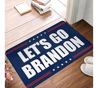HMQW Front Door Mats Outdoor Fall Lets Go Brandon Mat Stuff For Teens Fall Welcome Mats Outdoor(50X80CM)