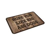 HMQW Front Entrance Decor Hope You Like Big Ass Dogs Mat Personalized Door Mats Outside Vintage Decor(40X60CM)
