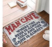 HMQW Home Sweet Home Mat Man Cave Rules Rug Indoor Door Mats For Home Camper Decor(50X80CM)