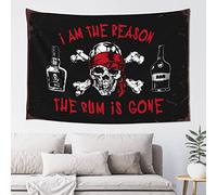 HMQW Man Cabe Decor I Am The Reason The Rum Is Gone Tapestry Bedroom Accessories Dorm Decor(100X150CM)