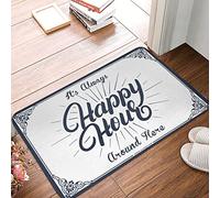 HMQW Pads & Mat It'S Always Happy Hour Around Here Mat House Mats Outdoor Funny Cool Stuff For Your Room(65X90CM)