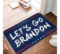 HMQW Plain Outdoor Mat Lets Go Brandon Mat Patio Decorations Outdoor Farmhouse Welcome Mat(65X90CM)