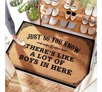 HMQW Soft Bath, Porch Rug Plush Bath Dorm Room Love Decor Just So You Know There's Like A Lot Of Boys In Here - Washable(65X90CM)