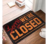 HMQW Summer Rug Sorry We'Re Closed Rug Men Cave Decor Home Decor Men(40X60CM)