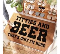 HMQW Titties And Beer That's Wtp I'm Here Porch Rug Bars For Home | Accent Soft Area Water Absorbent(40X60CM)