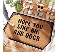 HMQW Washable Rug Decor For Bedroom Low Profile - Hope You Like Big Ass Dogs Soft Area Corner Easy Clean Durable For For Kitchen Sink Area(65X90CM)