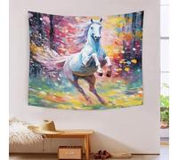 HMRKOEPGX 3D Horse Print Wall Blanket Home Decoration Bedding Poster Wall Art Tapestry Wall Hanging Tapestry Soft Polyester for Kids Boys Girls Bedroom Living Room 70cmx100cm