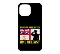 HMS Belfast British Warship Veteran Day Grandpa Fathers Day Case for iPhone 13 Pro Max
