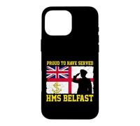 HMS Belfast British Warship Veteran Day Grandpa Fathers Day Case for iPhone 16 Pro Max