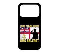 HMS Belfast British Warship Veteran Day Grandpa Fathers Day Case for iPhone 17 Pro