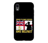 HMS Belfast British Warship Veteran Day Grandpa Fathers Day Case for iPhone XR