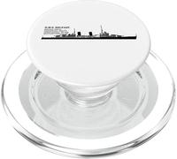 HMS Belfast British WW2 Cruiser Ship Infographic PopSockets PopGrip for MagSafe