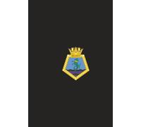 HMS Belfast Royal Navy notebook: 6"x9" matt black paperback notepad journal - 120 lined pages - 100% profits to charity