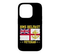 HMS Belfast Veteran Aircraft Carrier UK British Military Case for iPhone 14 Pro