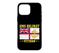 HMS Belfast Veteran Aircraft Carrier UK British Military Case for iPhone 16 Pro Max