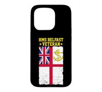 HMS Belfast Veteran Aircraft Carrier UK British Warship Case for iPhone 15 Pro