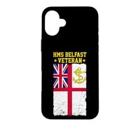 HMS Belfast Veteran Aircraft Carrier UK British Warship Case for iPhone 16 Plus