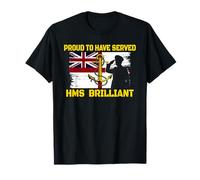 HMS Brilliant Frigate Warship Veteran Day Grandpa Father Day T-Shirt