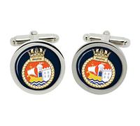 HMS Bristol, Royal Navy Cufflinks in Box