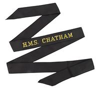 HMS Chatham Cap Tally - Royal Navy - Military Hat Tallies Nylon Ribbon