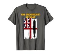 HMS Dreadnought S101 Submarine Veterans Day Father Grandpa T-Shirt, Men, Asphalt Grey, 5X-Large