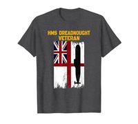 HMS Dreadnought S101 Submarine Veterans Day Father Grandpa T-Shirt, Men, Dark Heather Grey, Medium