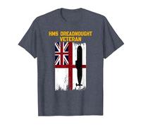 HMS Dreadnought S101 Submarine Veterans Day Father Grandpa T-Shirt, Men, Heather Blue, Medium