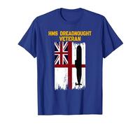HMS Dreadnought S101 Submarine Veterans Day Father Grandpa T-Shirt, Men, Royal Blue, Medium