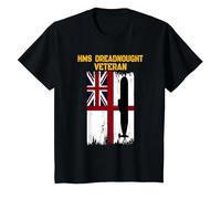 HMS Dreadnought S101 Submarine Veterans Day Father Grandpa T-Shirt, Youth, Black, 2T