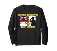 HMS Eagle R05 Aircraft Carrier Veterans Day Grandpa Father Long Sleeve T-Shirt