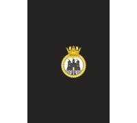 HMS Edinburgh Royal Navy notebook: 6"x9" matt black paperback notepad journal - 120 lined pages - 100% author profits to charity