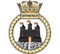 HMS Edinburgh Royal Navy Vinyl Stickers Decal Veteran (RN41) Licensed Sailor (150mm)