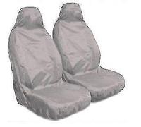 HMS FOR RENAULT KANGOO VAN - Heavy Duty Grey Waterproof Car Seat Covers - 2 x Fronts