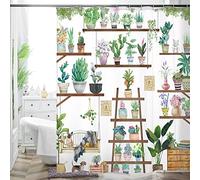 HMS Happy Memories Thicken Durable Polyester Blend Cloth Fabric Bathroom Curtain Colorful Bohemian Boho Floral Print Beautiful Bright Shower Curtain for Bathroom Decoration, 72"x72" (Season 9)