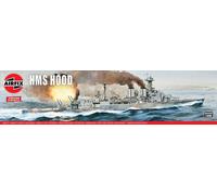 HMS Hood Ship Airfix Classic Vintage Model Boat Royal Navy 1:600 Scale 131pcs