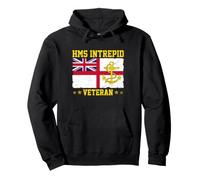 HMS Intrepid L11 Veteran Aircraft Carrier British Military Pullover Hoodie