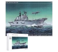 HMS Invincible R05 Carrier Wooden Jigsaw Puzzle for Adults, 500 PCS