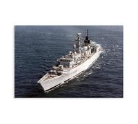 HMS London Frigate Poster Canvas Poster Wall Art Print Picture Paintings 16x24inch(40x60cm)