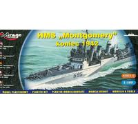 HMS MONTGOMERY - WWII ROYAL NAVY DESTROYER (ex USS WICKES) #40607 1/400 MIRAGE