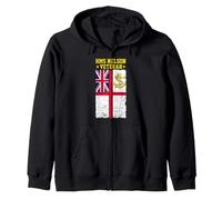 HMS Nelson Veteran Aircraft Carrier UK British Naval Warship Zip Hoodie