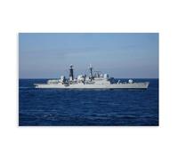 HMS Nottingham, Type 42 Destroyer Canvas Poster Bedroom Decor Landscape Decor Gift 16x24inch(40x60cm)