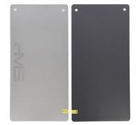 HMS Premium MFK07 gray club fitness mat with holes