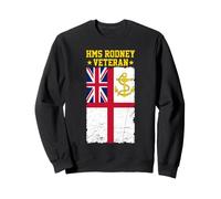 HMS Rodney Veteran Aircraft Carrier UK British Naval Warship Sweatshirt