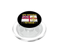 HMS Sheffield D80 Veteran Aircraft Carrier British Military PopSockets PopGrip for MagSafe