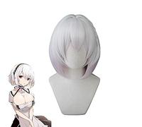 Hms Sirius Cosplay Wig Game Azur Lane Women Pink White Heat Resistant Synthetic Hair Wig Hms Sirius