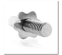 HMS straight bar with thread and clamp GPR165 30MM x 165 CM HMS