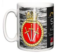 HMS Vengeance Ceramic Mug, Vanguard Class Strategic Submarine Crest Name Pennant S31