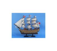 HMS Victory 14 in. Decorative Tall Model Ship - Fully Assembled, Handcrafted Wood Hull & Masts, 13 Sails, GR74440