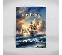 HMS Victory Birthday Card to Someone Special - British Royal Navy Warship Keepsake for History Maritime & Naval Enthusiasts/Nelson's Flagship: to Someone Special Birthday Card (Size A5)